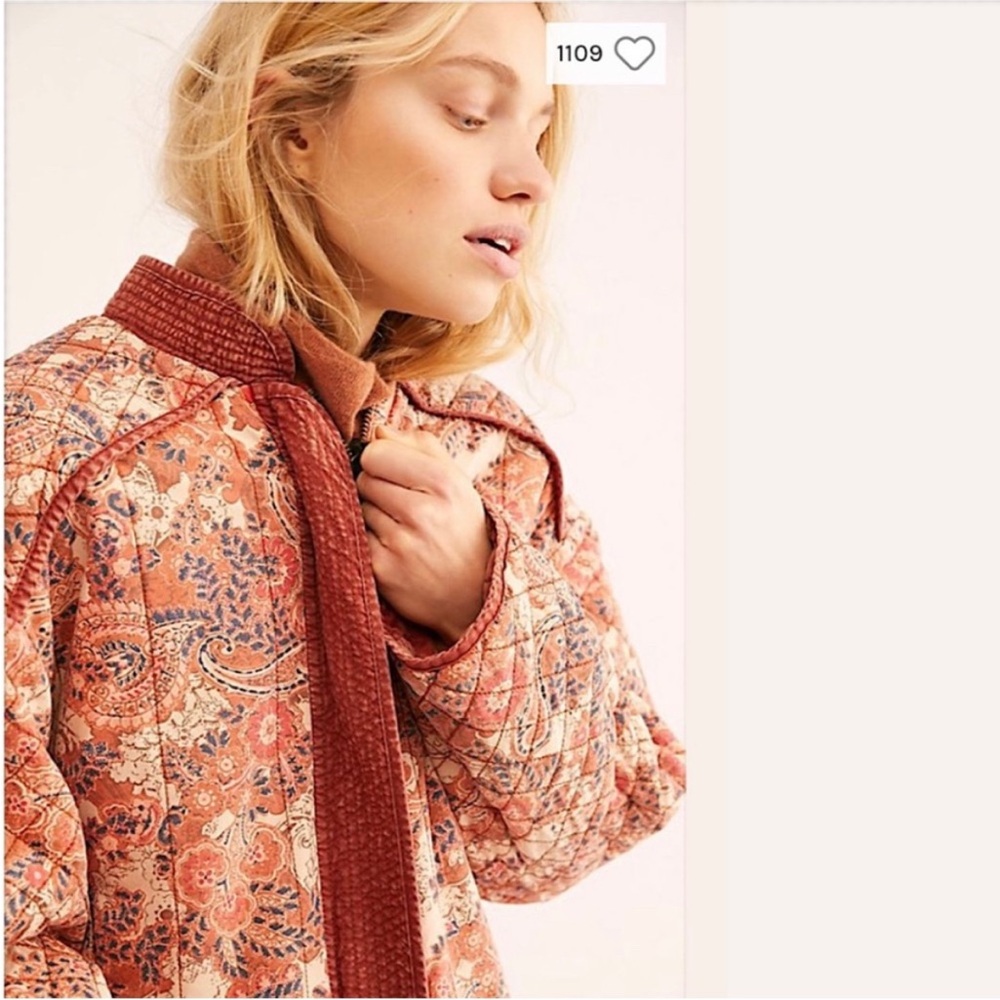 Women's great escape Paisley Quilted Jacket - Picture 2 of 6